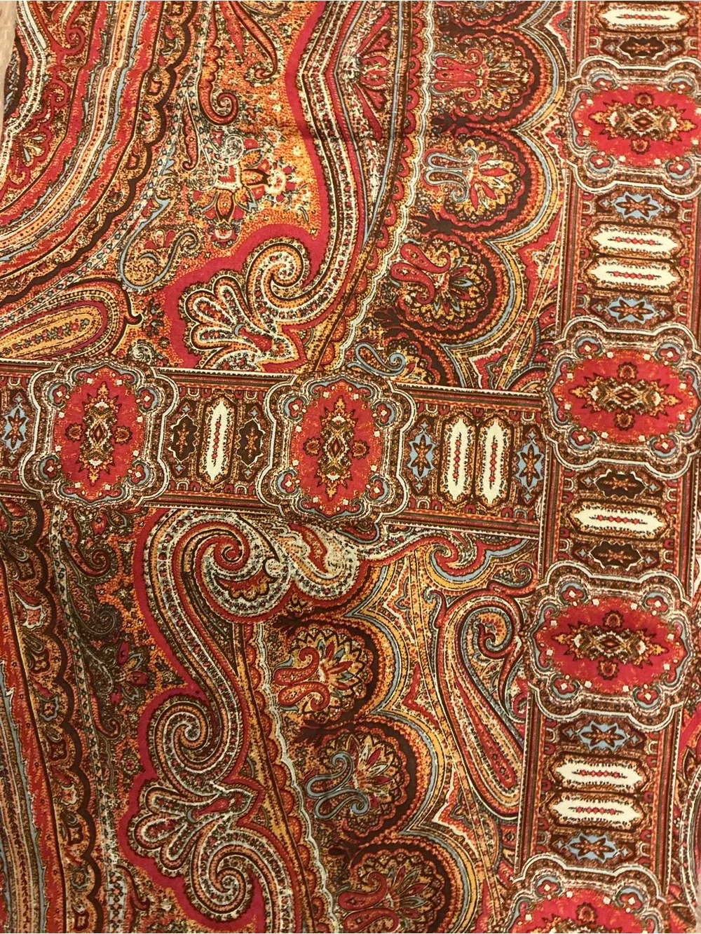 Pottery Barn Paisley Table Runner 18x90